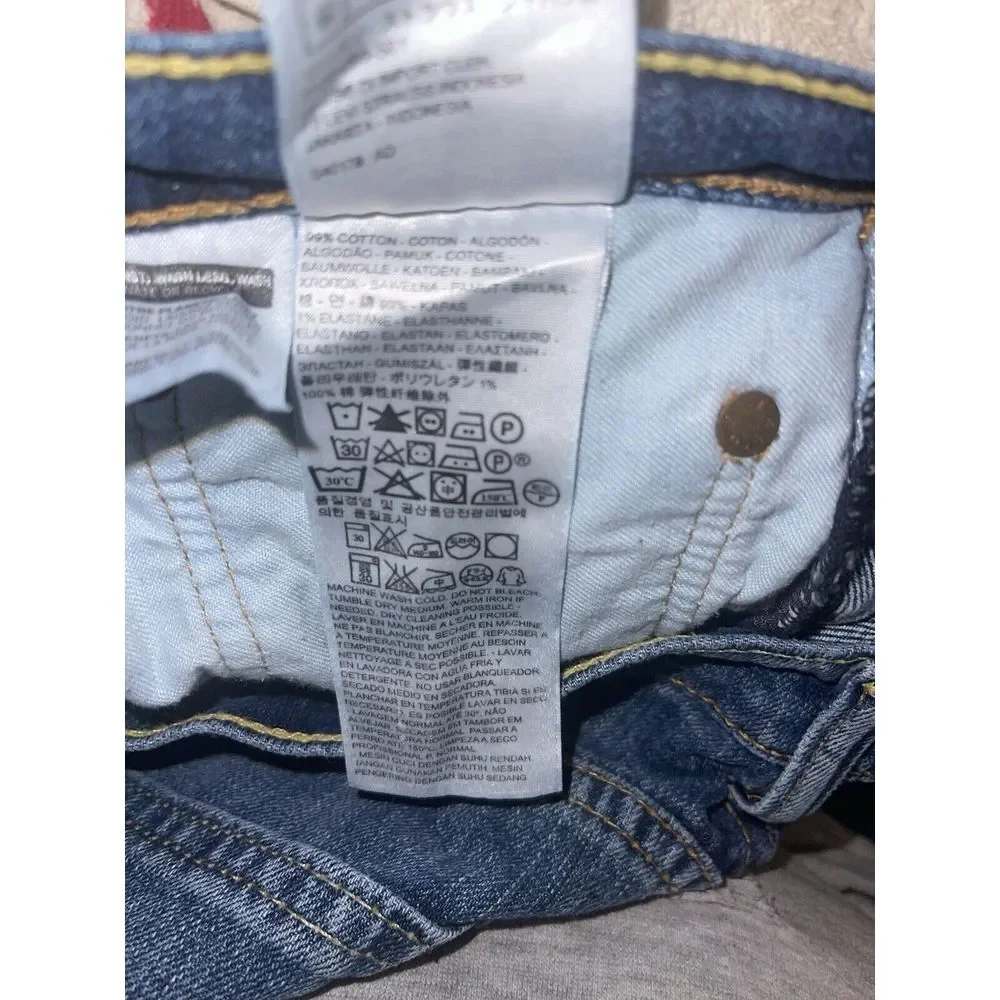 Levi's‎ 751 Jeans Blue Mens 32x32 Straight Leg Zip Fly Medium Wash Stretch